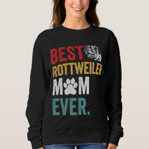 Moletom Engraçado Cachorro Vintage Melhor Rottweiler Mãe S