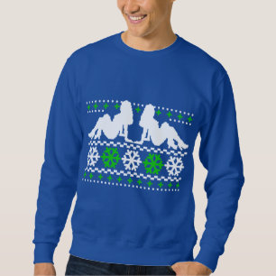 Moletom Engraçado! Camisola feia do Natal com pintinhos
