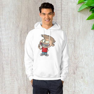 Moletom Engraçado Cartoon Boy com Sorriso de Braços
