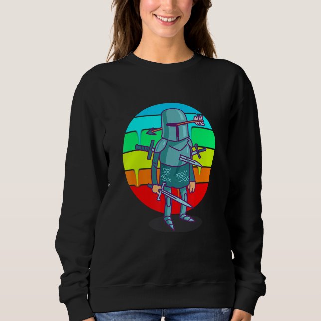 Moletom Engraçado Cartoon Knight (Frente)