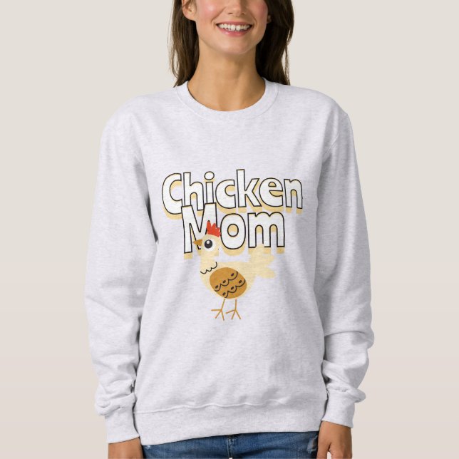 Moletom Engraçado Chicken Mãe (Frente)