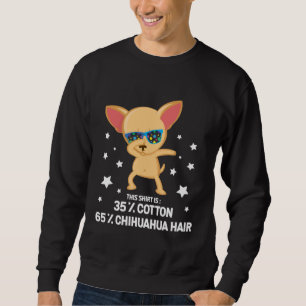 Moletom Engraçado Chihuahua Dabbing Dog Hair algodão