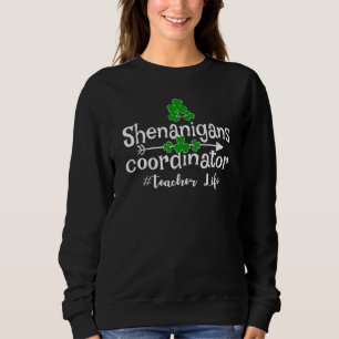 Moletom Engraçado Clover Shenanigans Coordenador de Profes