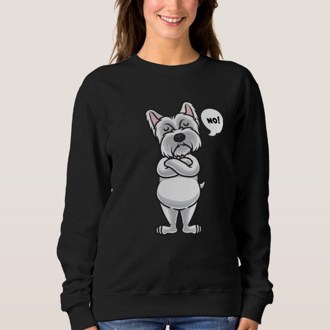 Moletom Engraçado com o cão Westie (Frente)