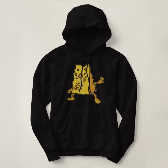 Moletom Engraçado Dabbing Cheddar Queijo Desenhando Crianç (Frente do Design)