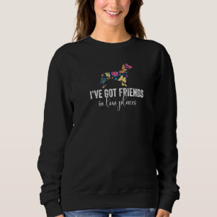 Moletom Engraçado Dachshund Tee Eu Tenho Amigos Em Lugares