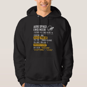 Moletom engraçado de Engenheiro Aeroespacial