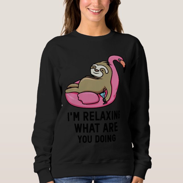 Moletom Engraçado de Lama Relaxado (Frente)
