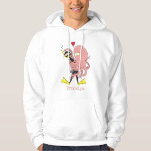 Moletom Engraçado de polvo encantador humor de desenho ani