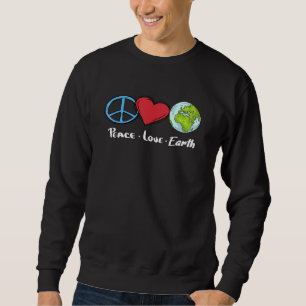 Moletom Engraçado Dia da Terra Paz Amar Terra 22 De Abril