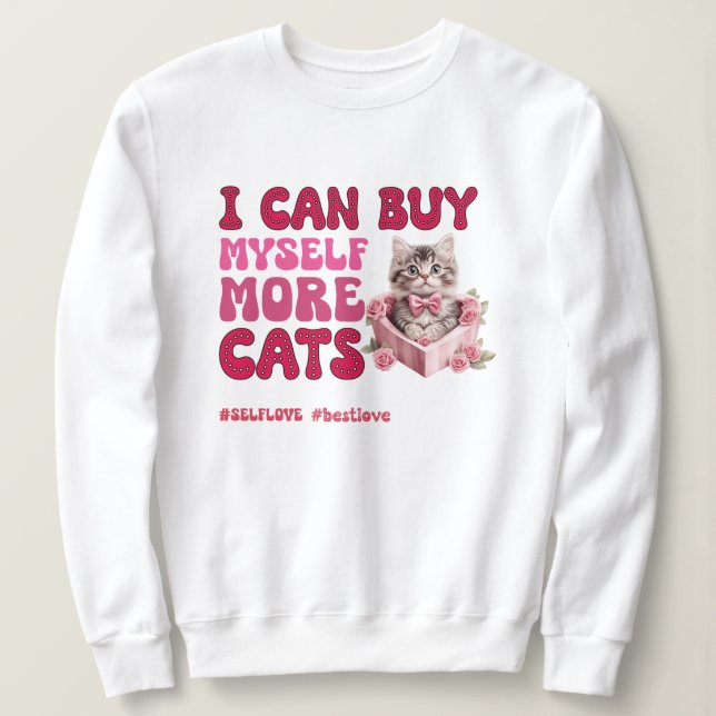 Moletom Engraçado Dia de os namorados Autoamor (Frente do Design)