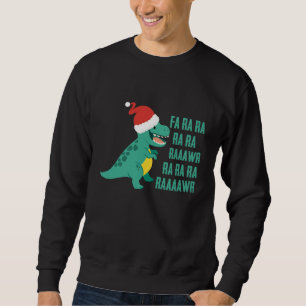 Moletom Engraçado Dinossauro Fa Ra Rawr Rawr Natal TR xma
