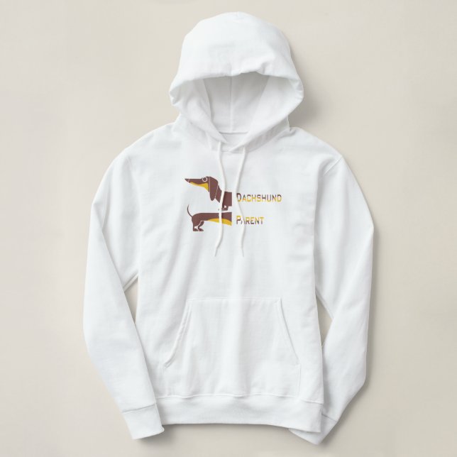 Moletom Engraçado e fofo dachshund para os pais de cães lo (Frente do Design)