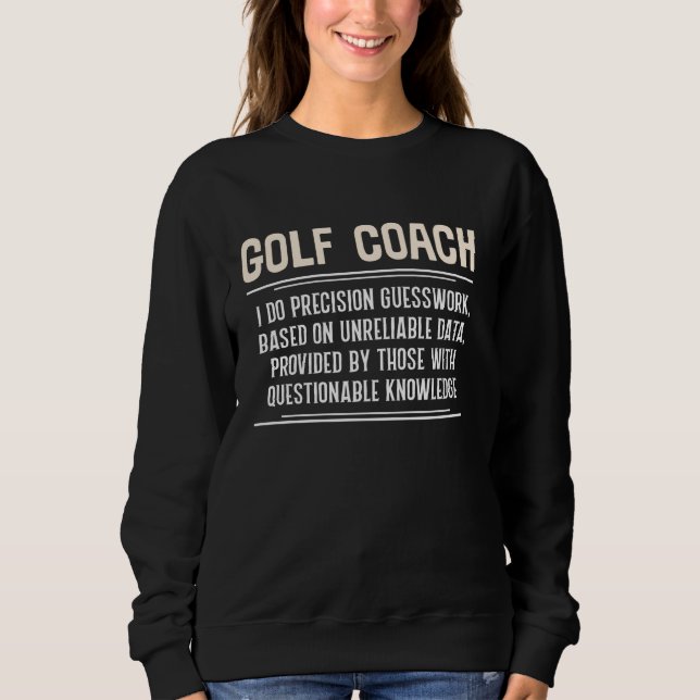 Moletom Engraçado Engraçado de Golfe Engraçado - Eu Faço P (Frente)