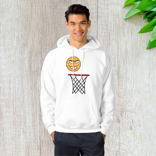 Moletom Engraçado Esmirando Rosto de Basquete