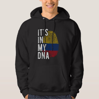 Moletom Engraçado, está no meu DNA, a bandeira da Colômbia