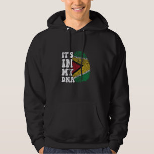Moletom Engraçado está no meu DNA, a bandeira da Guiana, F