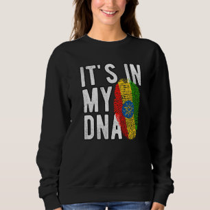 Moletom Engraçado, está no meu DNA Etiópia, bandeira Impre