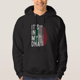 Moletom Engraçado, está no meu DNA, na Itália, bandeira Fi