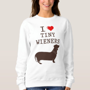 Moletom Engraçado Eu Adoro Cão-De-Saco-De-Ouvinte Pequen