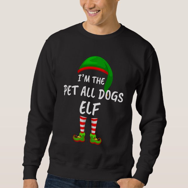 Moletom Engraçado, eu sou o Pet All Dogs Elf Chr (Frente)