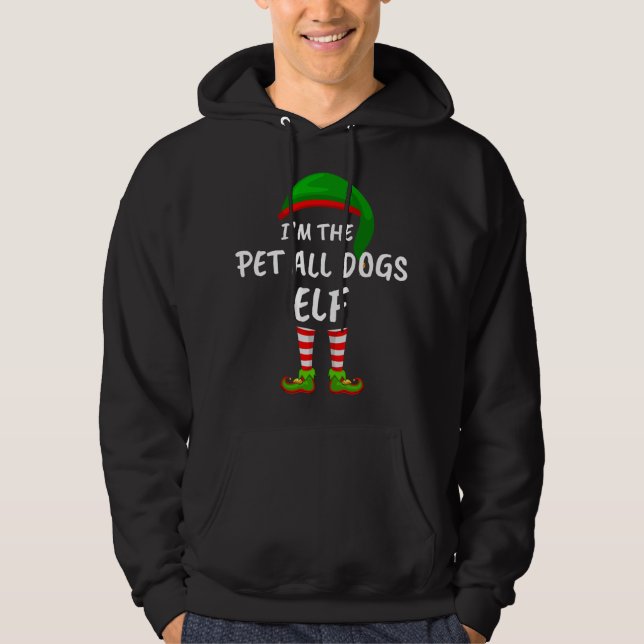 Moletom Engraçado, eu sou o Pet All Dogs Elf Chr (Frente)