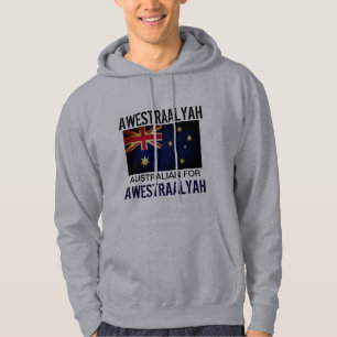 Moletom Engraçado Fala AUSSIE para Mim Bandeira Australia