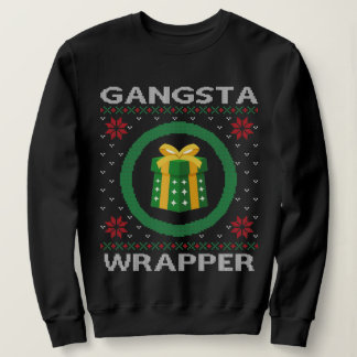 Moletom Engraçado Gangsta Wrapper no Natal