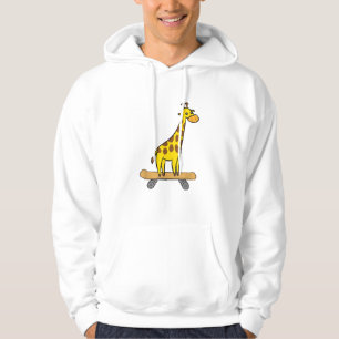Moletom Engraçado Girafa Lover Giraffe Skateboard