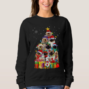Moletom Engraçado Himalaia Árvore de Natal Pet Gato Lover