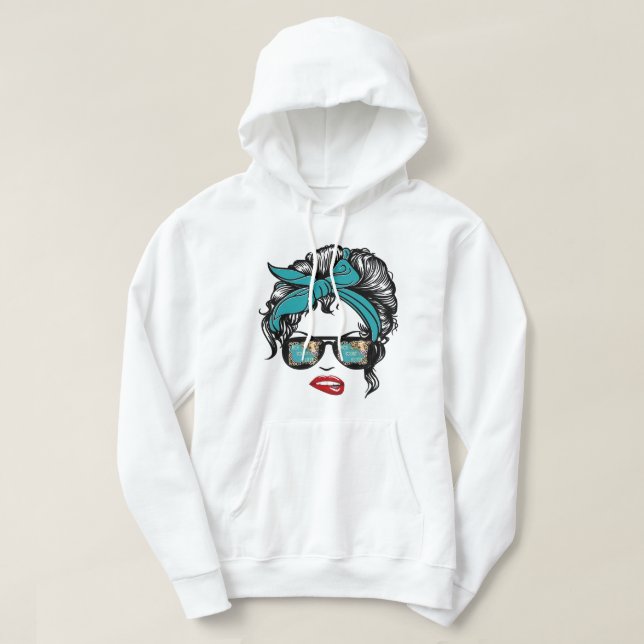 Moletom Engraçado Hoje Não Heifer Mensageiro Bun Mamãe Ócu (Frente do Design)