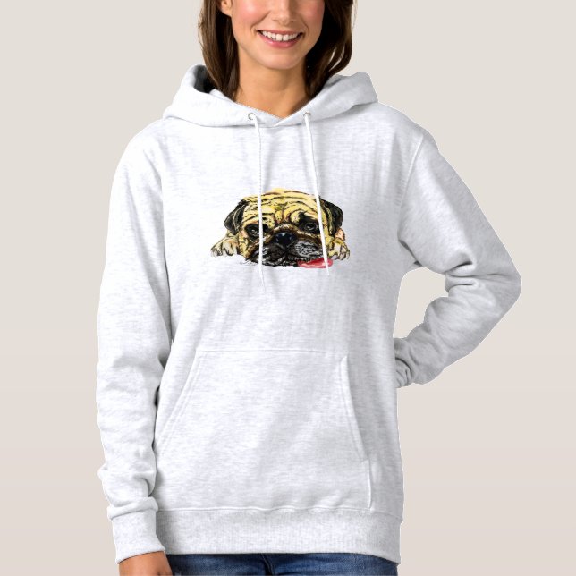 Moletom Engraçado Hoodie com Cachorro (Frente)