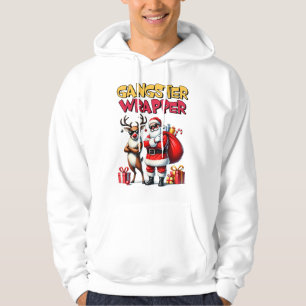 Moletom Engraçado Hoodie de Natal - Papais noeis de Wrappe