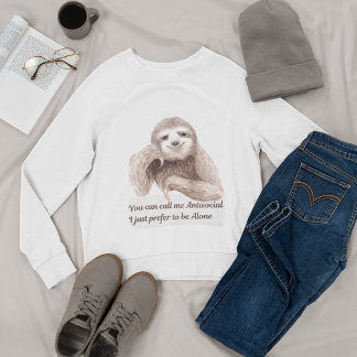 Moletom Engraçado Introduvertido Antissocial Humor Waterco