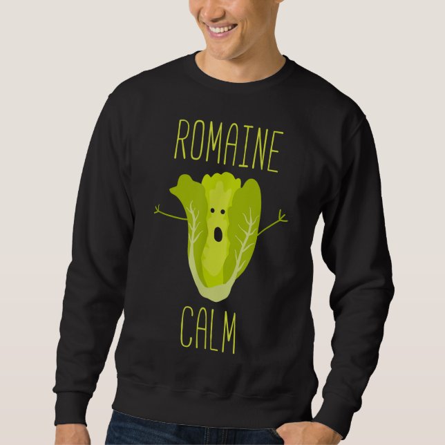 Moletom Engraçado Jardinagem Pun Romaine Calm Gardener Gif (Frente)