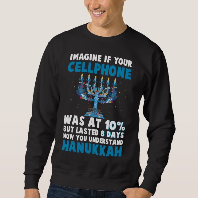 Moletom Engraçado judaísmo judaico de Natal Hanukkah (Frente)