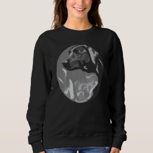 Moletom Engraçado Labrador Para Homens Mulheres Legal Cinz
