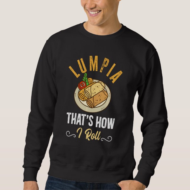 Moletom Engraçado Lumpia Chef É Assim Que Eu Rolo (Frente)