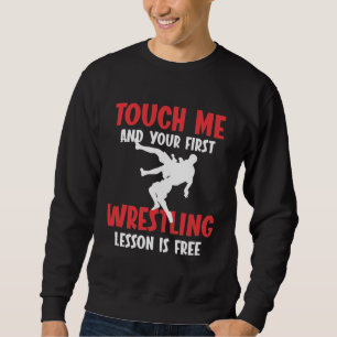 Moletom Engraçado Luta treinador Lesson Wrestler Humor