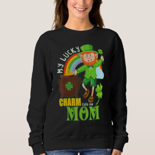 Moletom Engraçado Mãe Paddy Day St Patricks Sortudos Chama