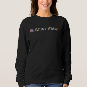 Moletom Engraçado Matemáticas ATHLETES PRE-K Pequenos Huma