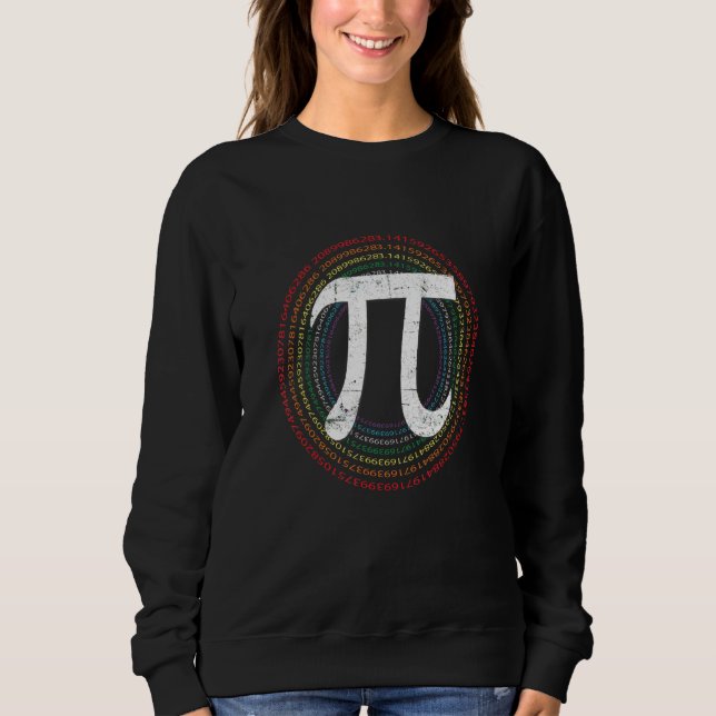 Moletom Engraçado Math Pi 3 14 Símbolo Número Math Science (Frente)