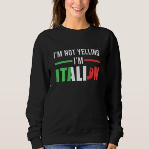 Moletom Engraçado Não Gritar Bandeira Italiana