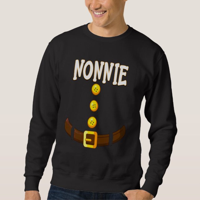 Moletom Engraçado Nonnie Christmas Gnomo Dwarf Matando Elf (Frente)
