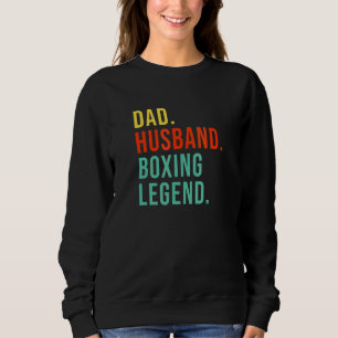 Moletom Engraçado Pai de Boxing Legenda do Marido Legal Ho