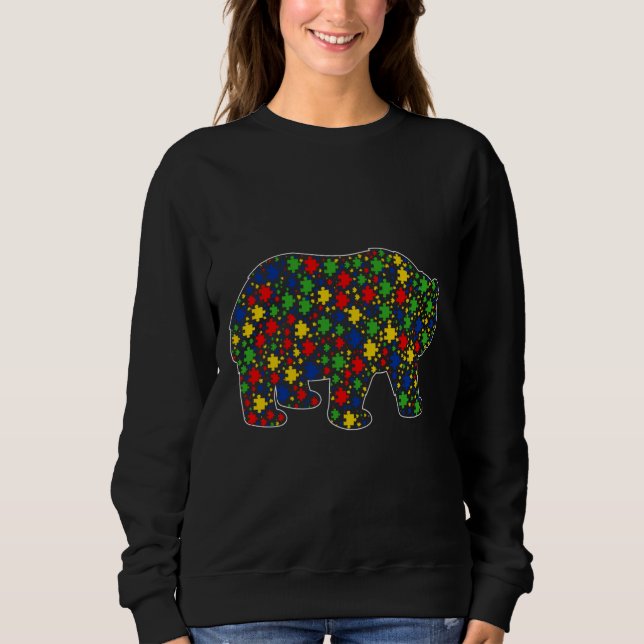 Moletom Engraçado Panda Bear Animais Quebra-cabeça (Frente)