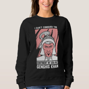 Moletom Engraçado Piada da História Mongol e Genghis Khan 