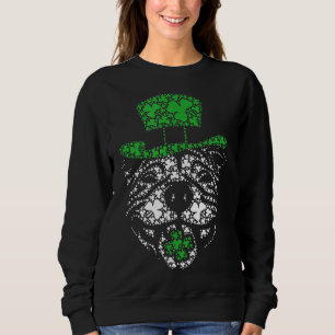 Moletom Engraçado Pitbull Irlandês Shamrocks Green Hat Rua