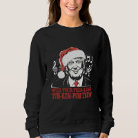 Engraçado Presidente Trump Pajamas Ugly Xmas