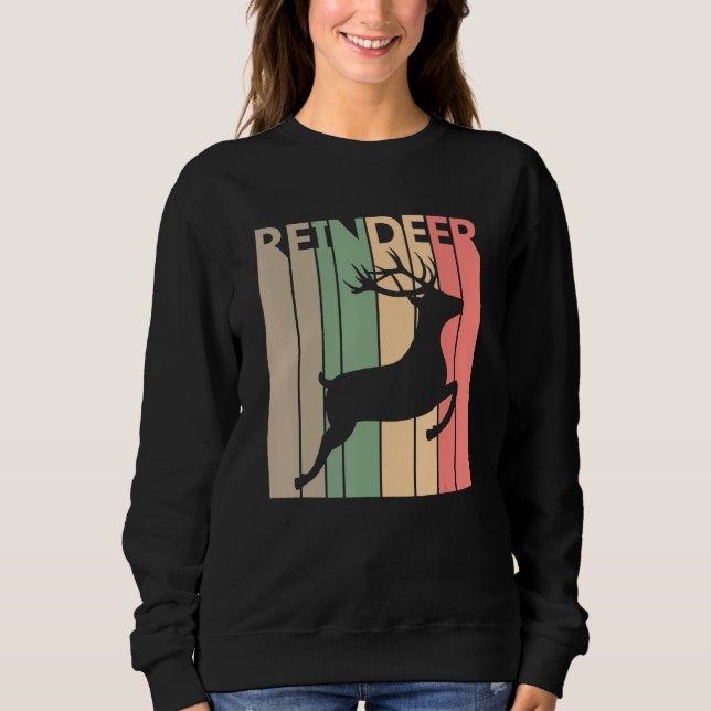 Moletom Engraçado Reindeer Costume (Frente)